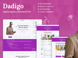 Dadigo – Digital Agency Elementor Template Kit