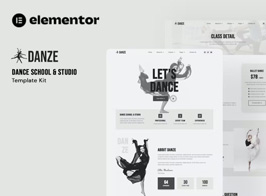 Danze – Dance Studio School Elementor Template Kit