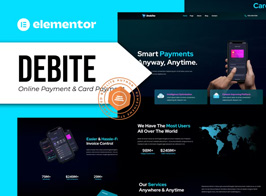 Debite – Card Payment & Online Payment Elementor Template Kit