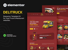 Delitruck – Food Truck & Restaurant Elementor Template Kit