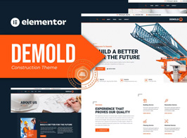 Demold – Construction Elementor Template Kit