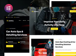 Dempul – Car Auto Spa & Detailing Services Elementor Template Kit