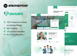 Dentalkit – Dentist & Medical Service Elementor Template Kit