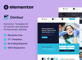 Denteur – Dentist & Dental Clinic Elementor Template Kit
