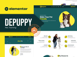 Depuppy – Pet Training Elementor Template Kit