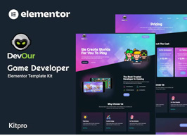 Devour – Game Developer Elementor Template Kit