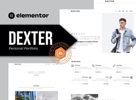 Dexter – Personal Portfolio Elementor Template Kit