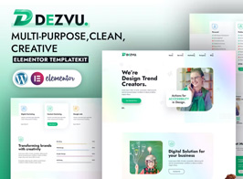 DezVu – Creative Agency Elementor Template Kit
