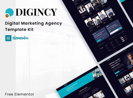 Digincy – Digital Marketing Agency Elementor Template Kit