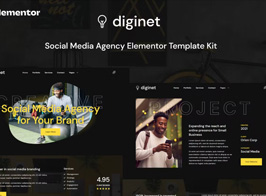 Diginet – Social Media Marketing Agency Elementor Template Kit