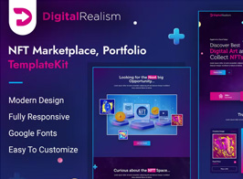 Digital Realism | NFT Elementor Template Kit