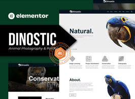 Dinostic – Animal Photography & Portfolio Elementor Template Kit