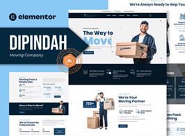 Dipindah – Moving Company Elementor Template Kit