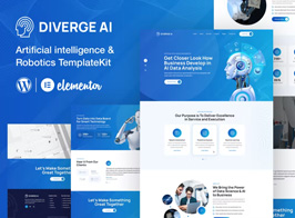Diverge AI | Robotics Elementor Template Kit