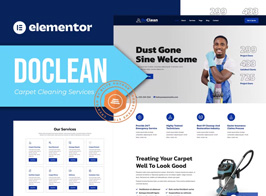 Doclean – Carpet Cleaning Services Elementor Template Kit