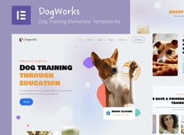DogWorks – Dog Training Elementor Template Kit