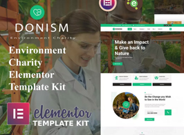 Donism – Environment Charity Elementor Template Kit