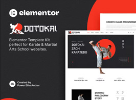 Dotokai – Karate & Martial Arts School Elementor Template Kit