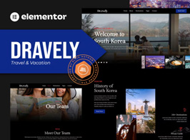 Dravely – Travel & Vacation Elementor Template Kit