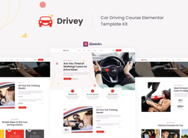 Drivey – Car Driving Course Elementor Template Kit