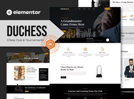 Duchess – Chess Club & Tournament Elementor Template Kit