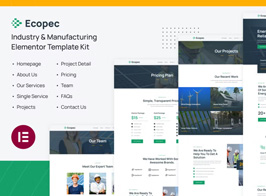 Ecopec | Solar & Renewable Energy Elementor Template Kit