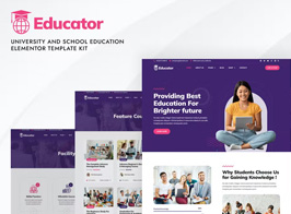Educator – University & School Education Elementor Template Kit