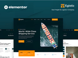 Egistic – Sea Freight & Logistic Company Elementor Template Kit