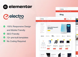 ElectroDeals – Woocommerce Electronic Store Elementor Template Kit