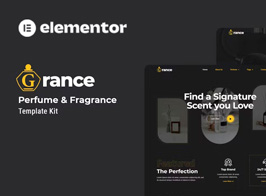 Grance – Perfume & Fragrance Elementor Template Kit