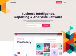Elementorism Analytics – Software Landing Page