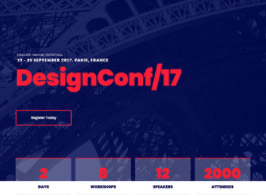 Elementorism DesignConf – One-page Layout For Events