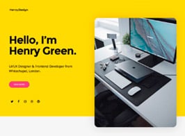 Elementorism Henry – One-page Portfolio