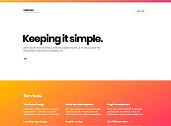 Elementorism Ignition – One-page portfolio