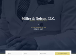 Elementorism Miller – Law Landing Page
