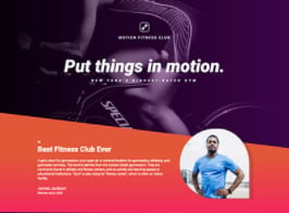 Elementorism Motion – Landing Page For Gyms
