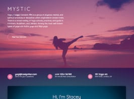 Elementorism Mystic – Landing Page For Yoga Studios