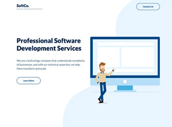 Elementorism SoftCo – Business Landing Page