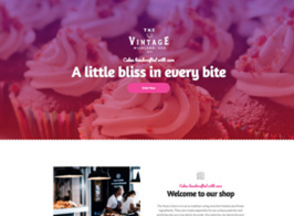 Elementorism Vintage – Landing Page For Pastry Shop