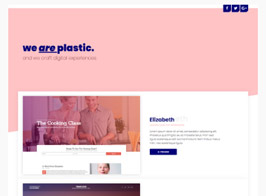 Elementorism We are plastic – One-page Portfolio