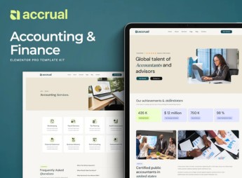 Accrual – Accounting & Finance Elementor Template Kit
