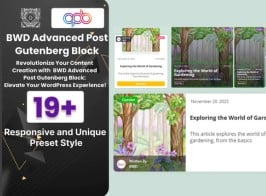 BWD Advanced Blog Post Block Plugin For Gutenberg