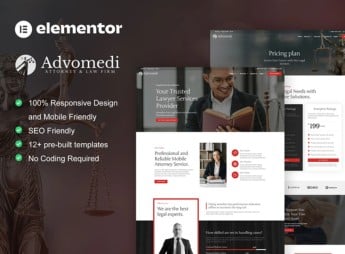 Advomedi – Attorney & Law Firm Elementor Template Kit