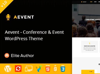 Aevent – Conference & Event WordPress Theme