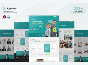 Agentor – Creative Agency Elementor Template Kit