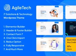 Agiletech – IT Solutions Service Technology Saas Software Startup WordPress Theme