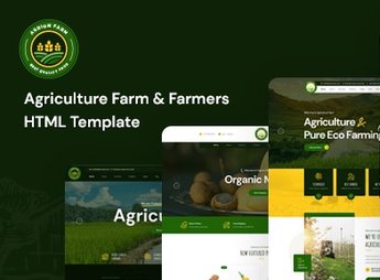 Agrion – Agriculture Farm & Farmers Template Kit