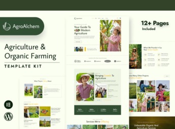 AgroAlchem – Agriculture Organic Farming Elementor Pro Template Kit
