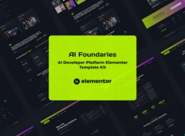 AI Foundaries – AI Developer Platform Elementor Template Kit