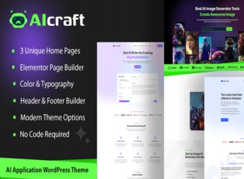 AIcraft – AI Application & Generator WordPress Theme